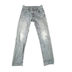 Mens Levis 511 Denim Slim Jeans Gray with 2013 Black Patch W30 L29 Hemmed Egypt
